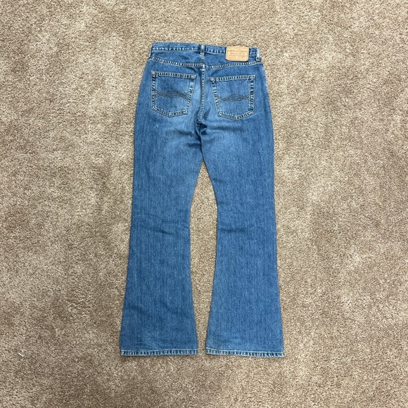 VTG 90s Abercrombie & Fitch 1892 Denim Jeans Mens 28x32 Flare Leg Made In USA - Picture 1 of 8